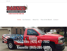 Tablet Screenshot of barnesexterminating.com